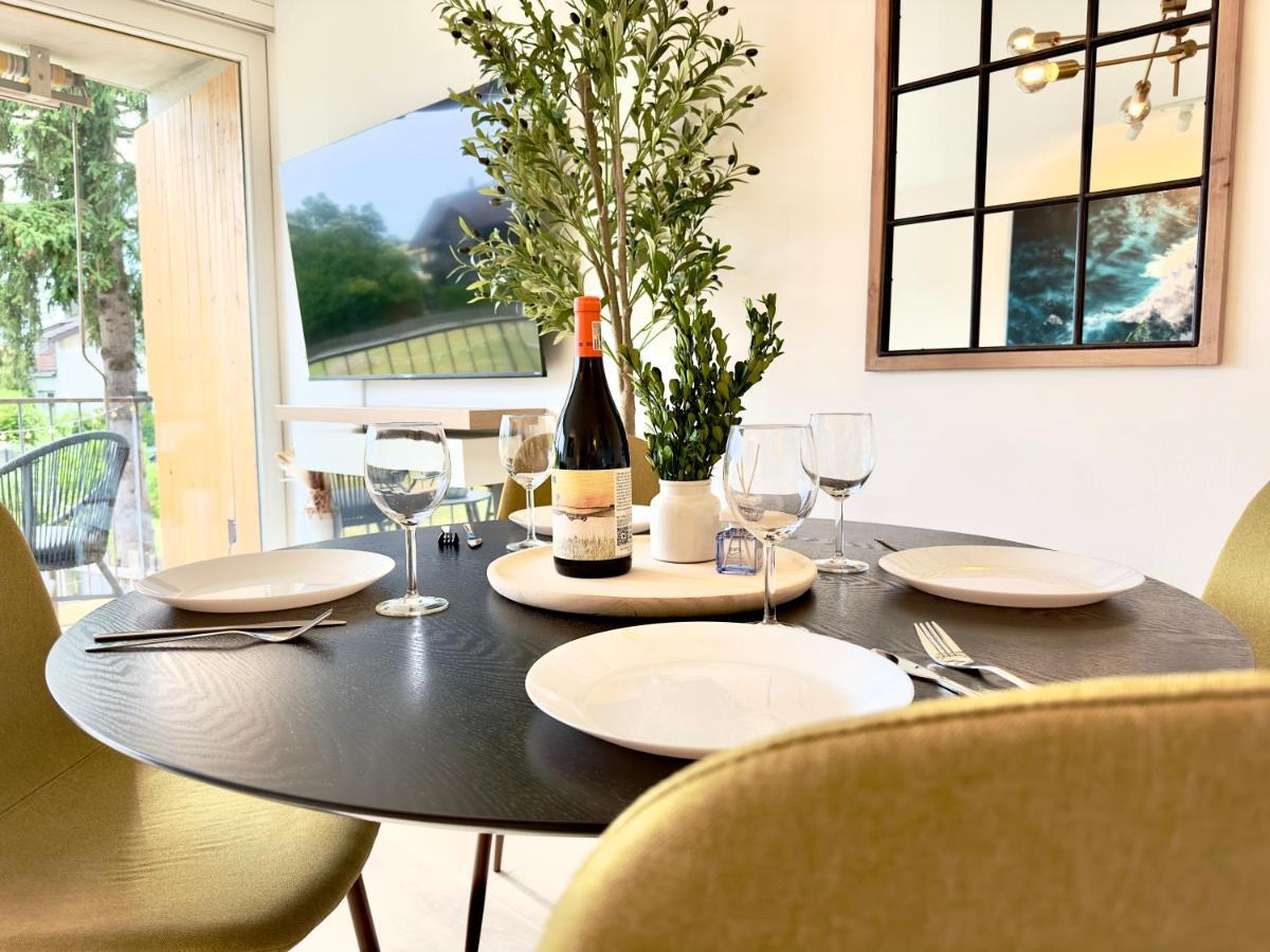 Flair Apartments Vorarlberg - Stilvolles Wohnen Nahe Bodensee & Alpen - Kueche, Balkon & Gratis Parkplatz Bregenz Exterior foto